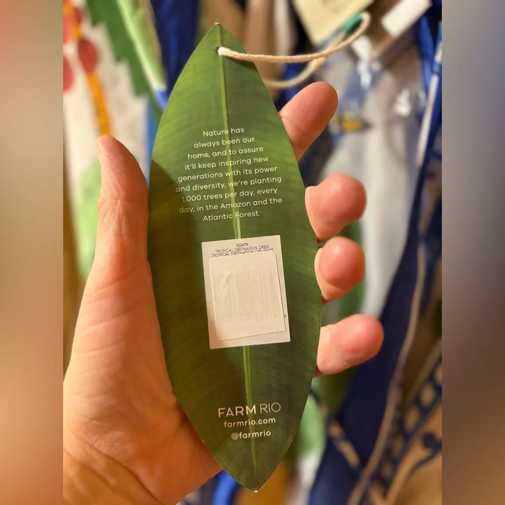 NWT Farm Rio Tropical Destination Handkerchief Cover-Up Maxi Dress - Picture 5 of 11